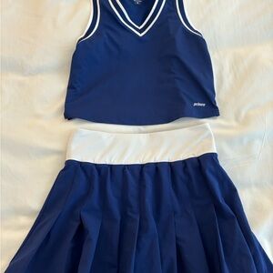 Prince Blue Tennis Skirt and Top Set